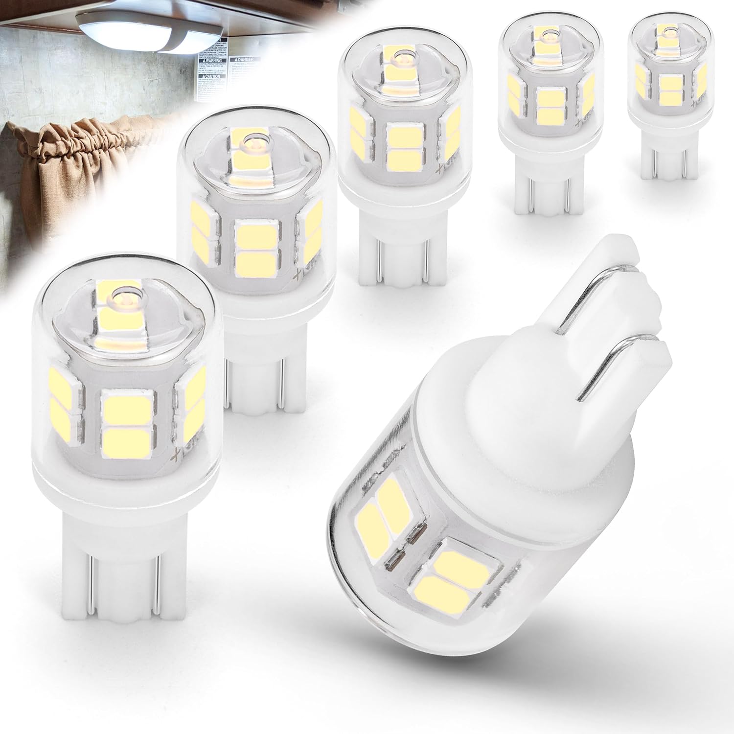 Bombillas LED brillantes T10 921 922 912 para 12V RV Trailer luz de...