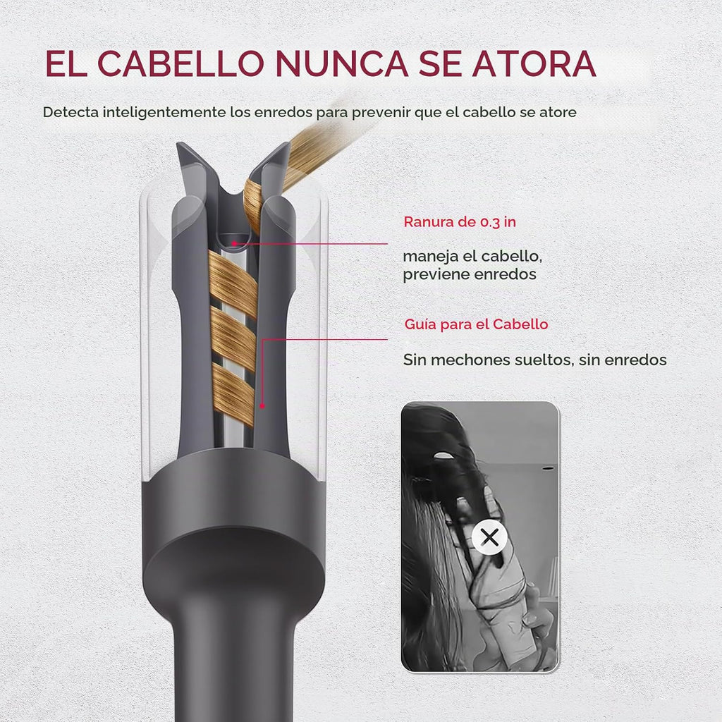 TYMO Rizador Automático Giratorio - TYMO CURLPRO Varilla de Ondas d...