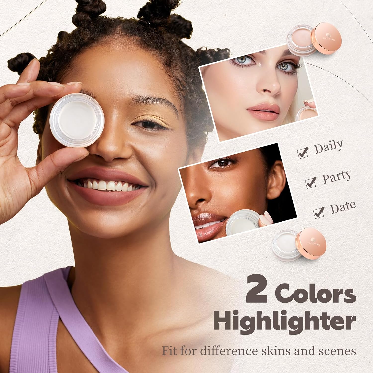 Color Nymph Kits de maquillaje facial, juegos de regalo de maquilla...