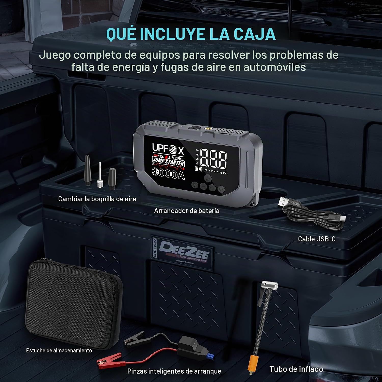Arrancador de 3000A con compresor de aire 12V \u2013 Arrancador por...