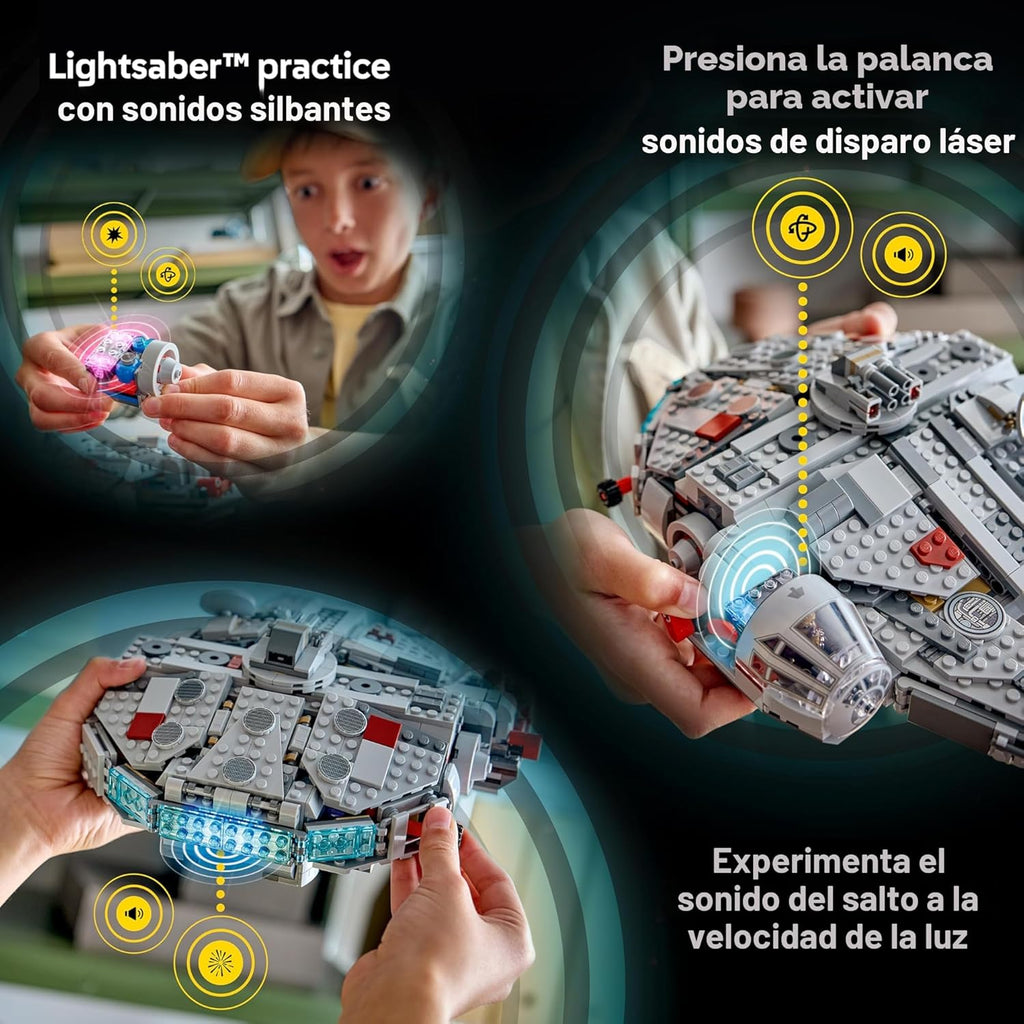LEGO Star Wars SMART Play: Millennium Falcon Starship Building Toy...
