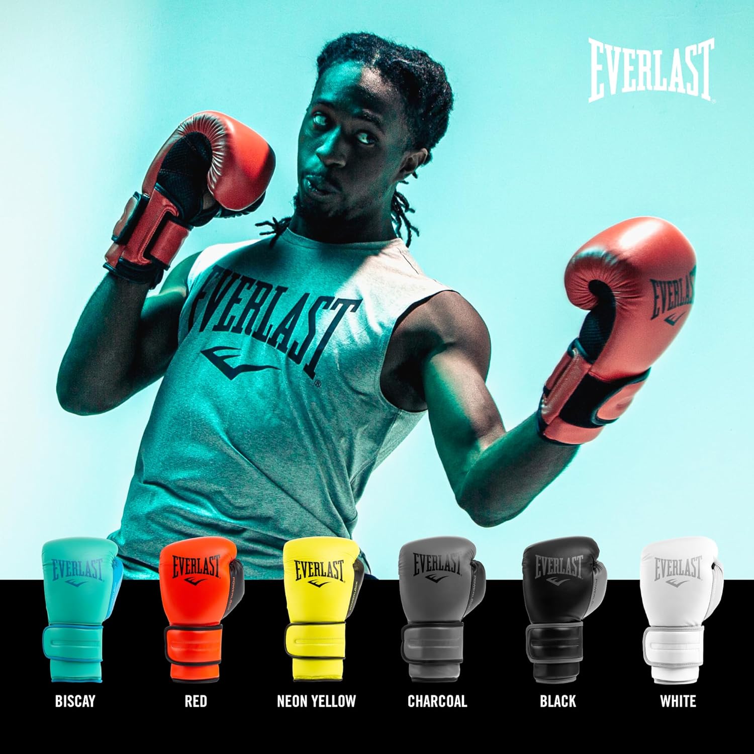 Everlast Powerlock 2 Guantes de Boxeo con Cierre de Velcro | Guante...