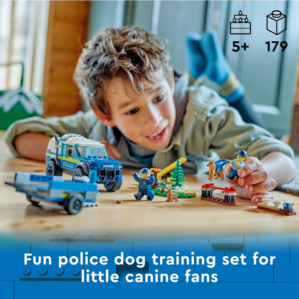 LEGO City Mobile Police Dog Training 60369, coche de juguete SUV co...
