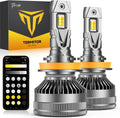 Termitor Bombillas LED inteligentes H11, 0-90,000LM 15X brillo vari...