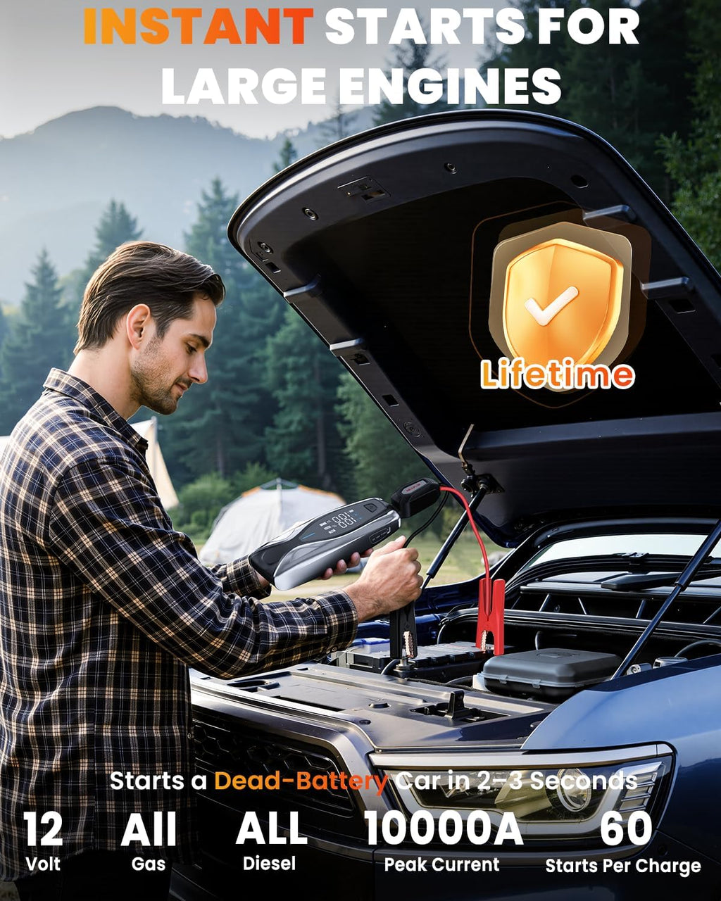 NEXPOW X7 Arrancador de 10000A con Cargador Rápido de 65W (Todo Gas...