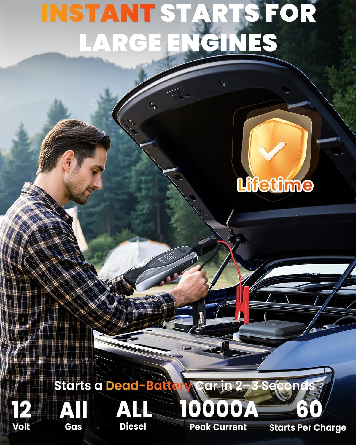 NEXPOW X7 Arrancador de 10000A con Cargador Rápido de 65W (Todo Gas...