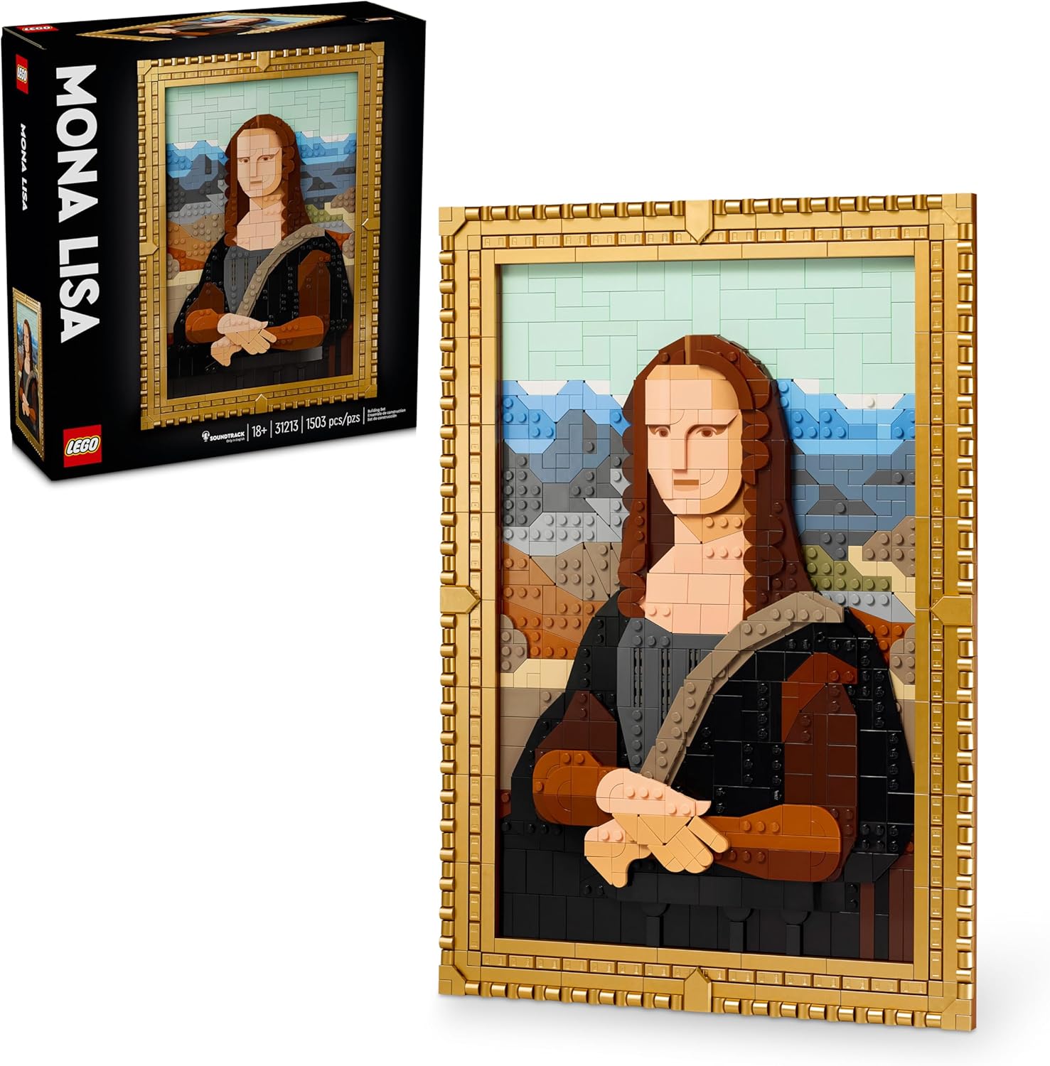 Set de Construcción de Arte LEGO Mona Lisa - Exhibición de Pared de...