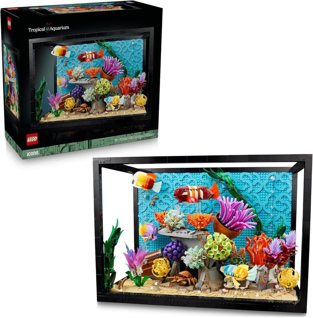 LEGO Icons - Juego de construcción de acuarios tropicales para adul...