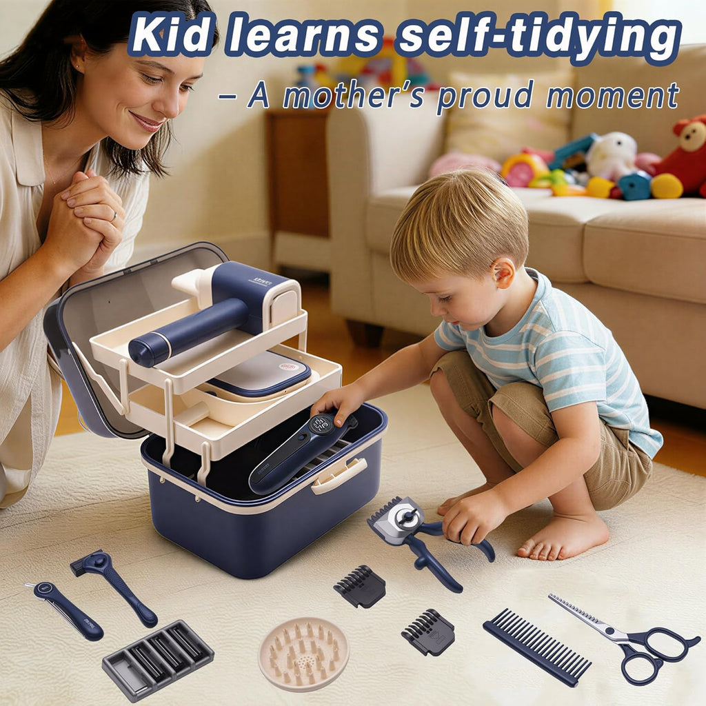 Juguetes de simulación para niños, kit de afeitado para niños peque...
