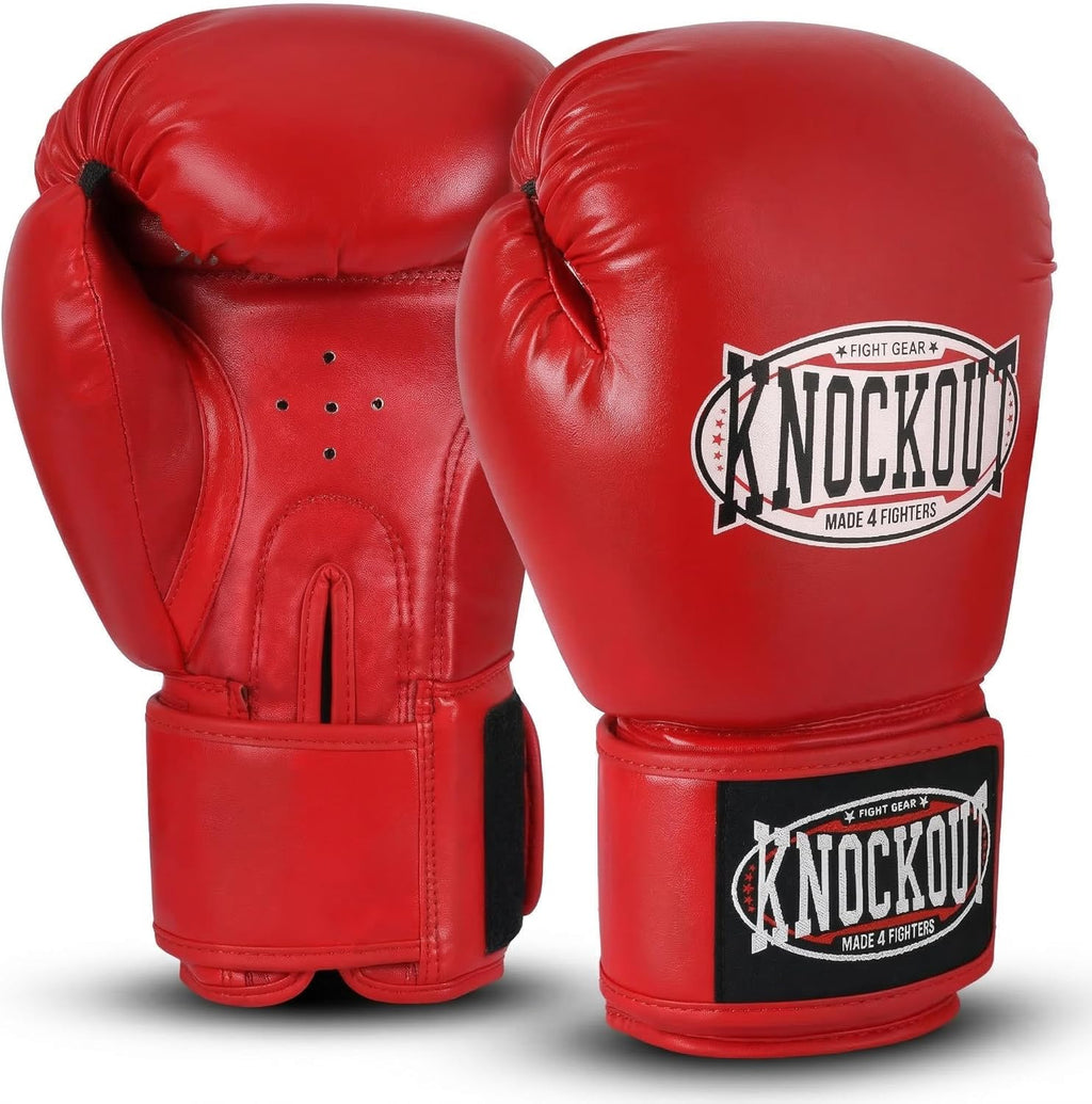 Guantes de Boxeo de Gel Knockout para Hombres y Mujeres - Entrenami...