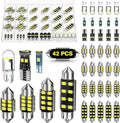 Xdoar Kit de 42 luces LED mejoradas para interiores de automóvil, m...