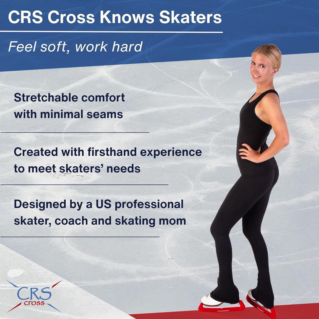 CRS Cross Leggings de patinaje sobre hielo. Leggins negros para pat...