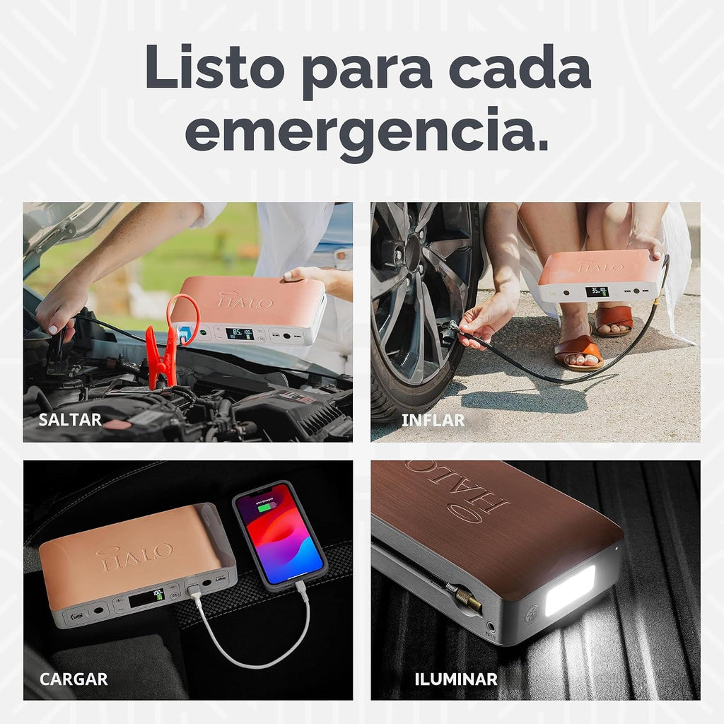 HALO Bolt Air 58830 Arrancador de batería portátil para automóvil |...