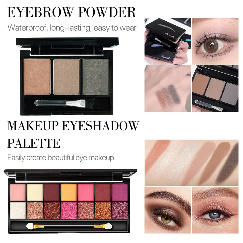 Juego completo de maquillaje todo en uno para mujer, juego de regal...