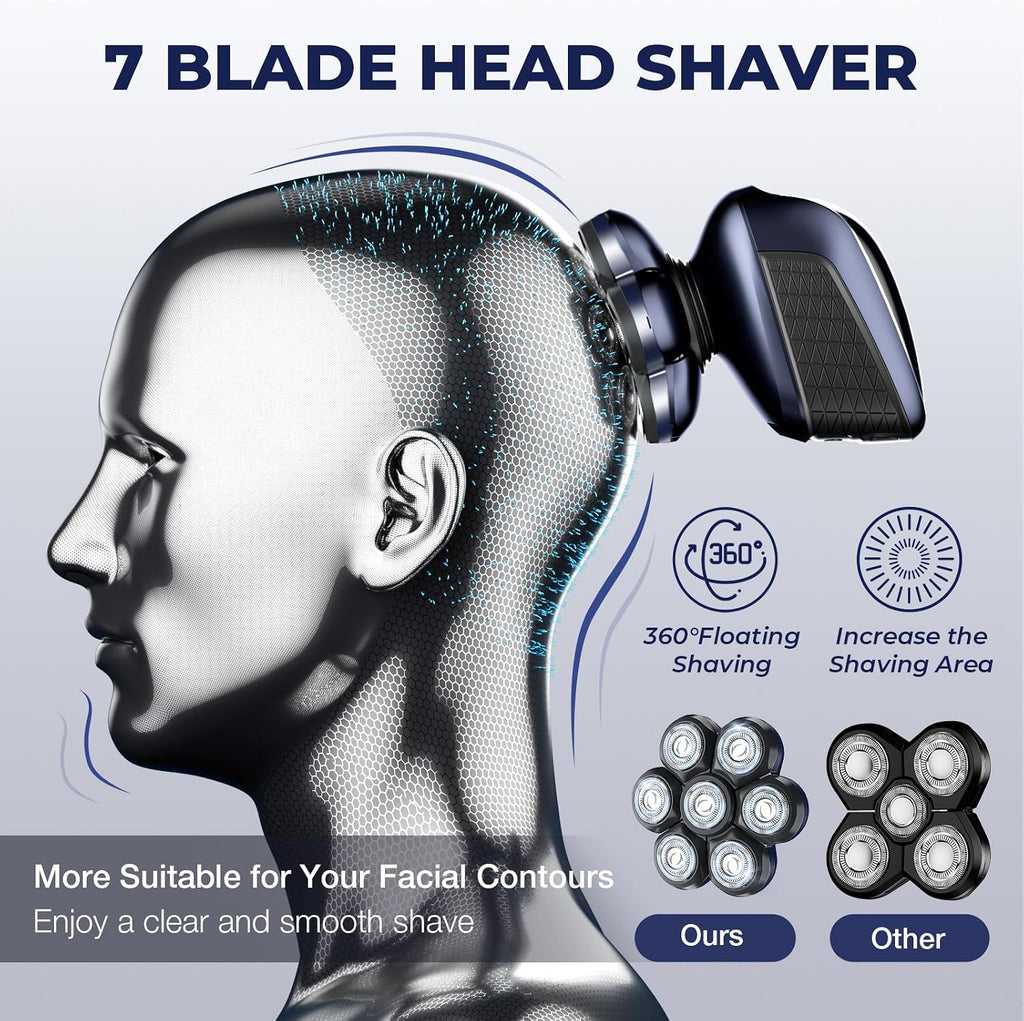 SOBIY Afeitadoras de cabeza para hombres calvos: maquinilla de afei...