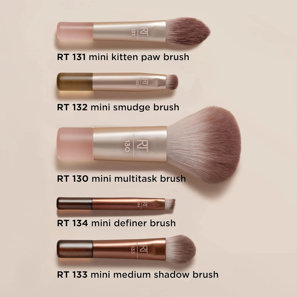 Real Techniques New Nudes On The Glow - Juego de 6 piezas con espej...
