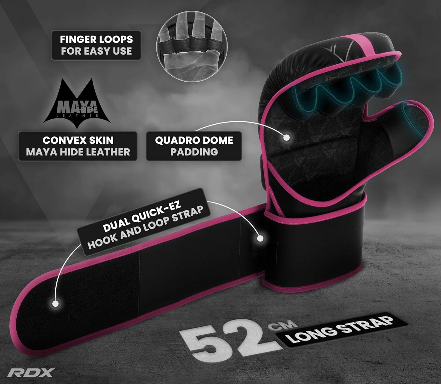 Guantes RDX MMA para artes marciales, boxeo, entrenamiento de comba...