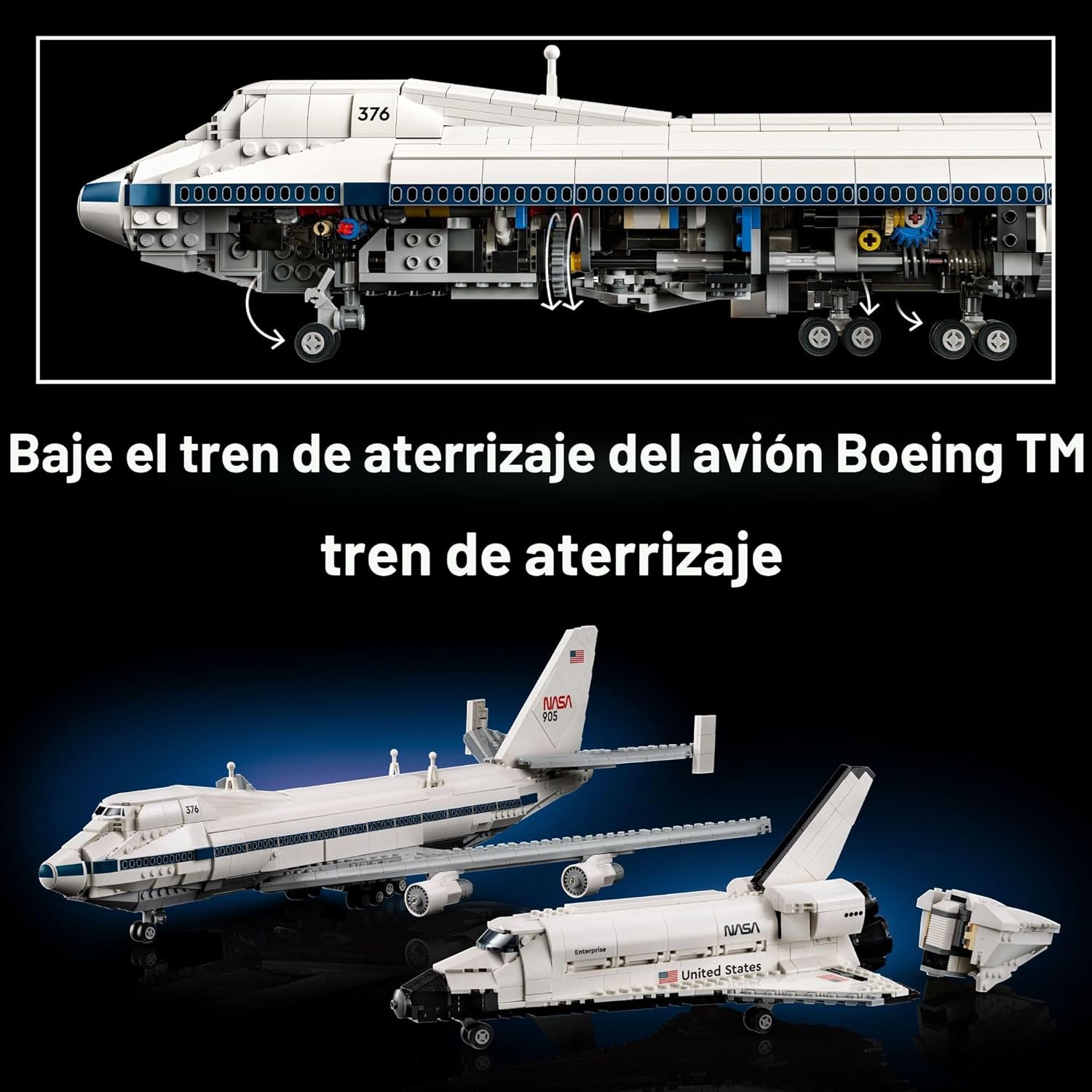 LEGO Icons Shuttle Carrier Aircraft - Juego de construcción de avio...