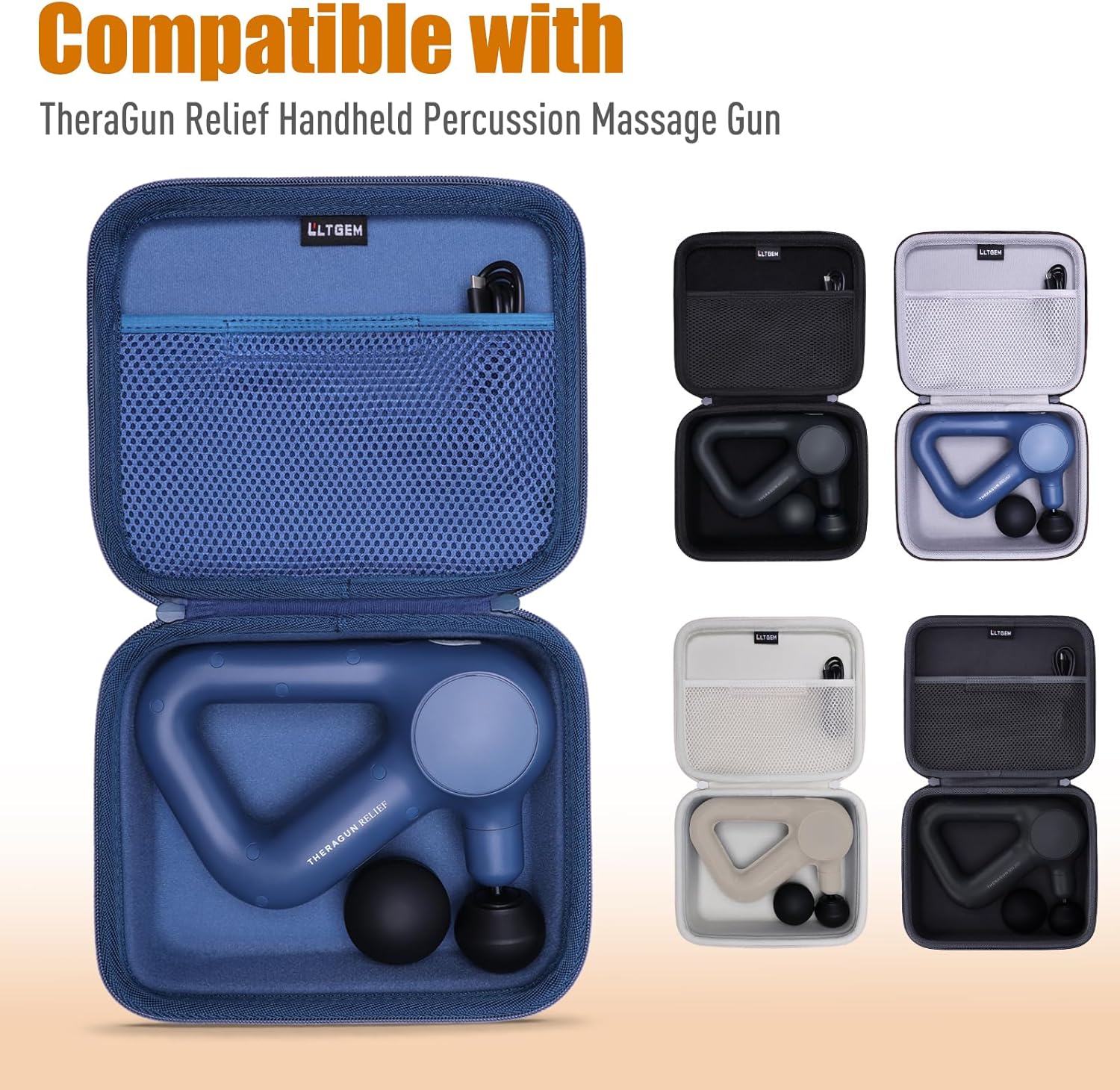 Estuche de masaje LTGEM Compatible con pistola de masaje de percusi...