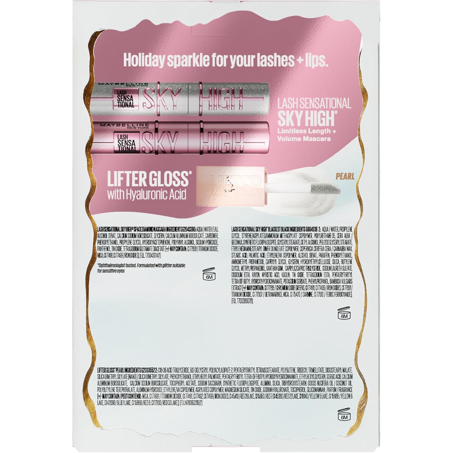 Maybelline Lash Sensational Kit de maquillaje navideño, incluye más...