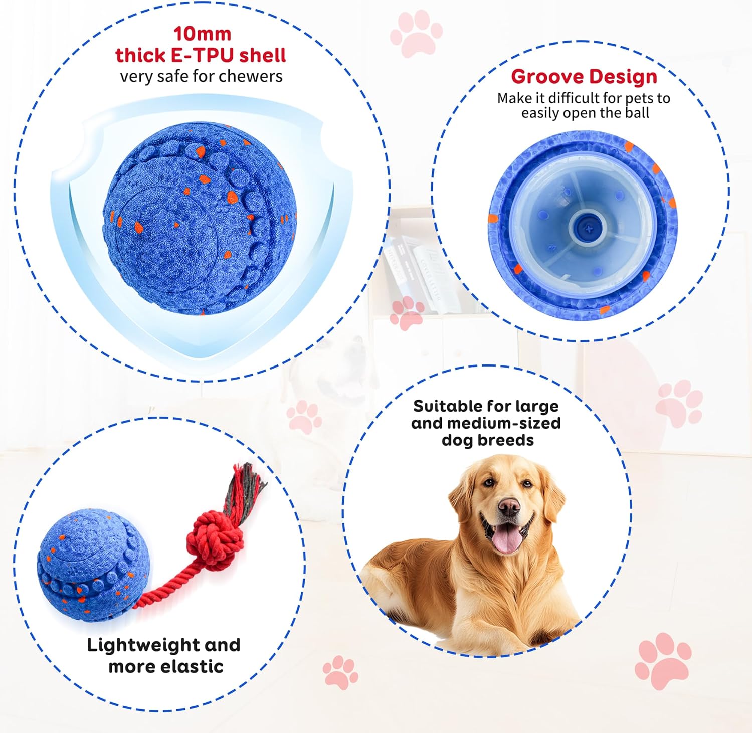 Moseyuh Juguete interactivo para perros, juguetes para mascotas act...