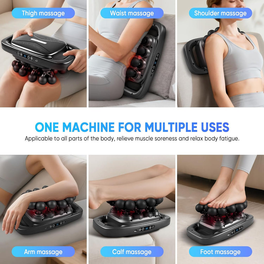 Kocuno 20-Head Massage Gun Set, Deep Tissue Massager with 3 Modes &...