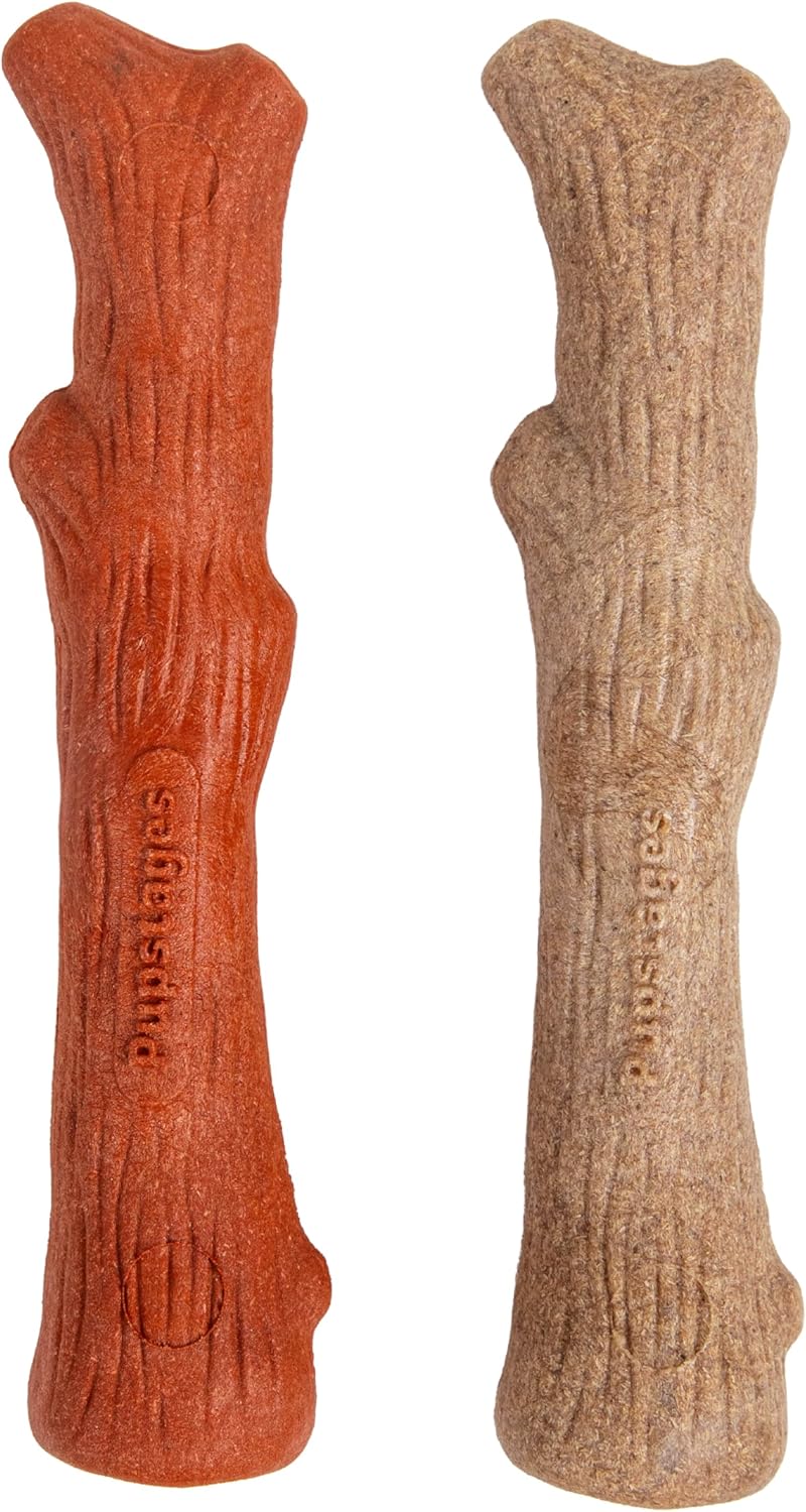 Outward Hound Dogwood - Juguetes masticables duraderos para perros,...