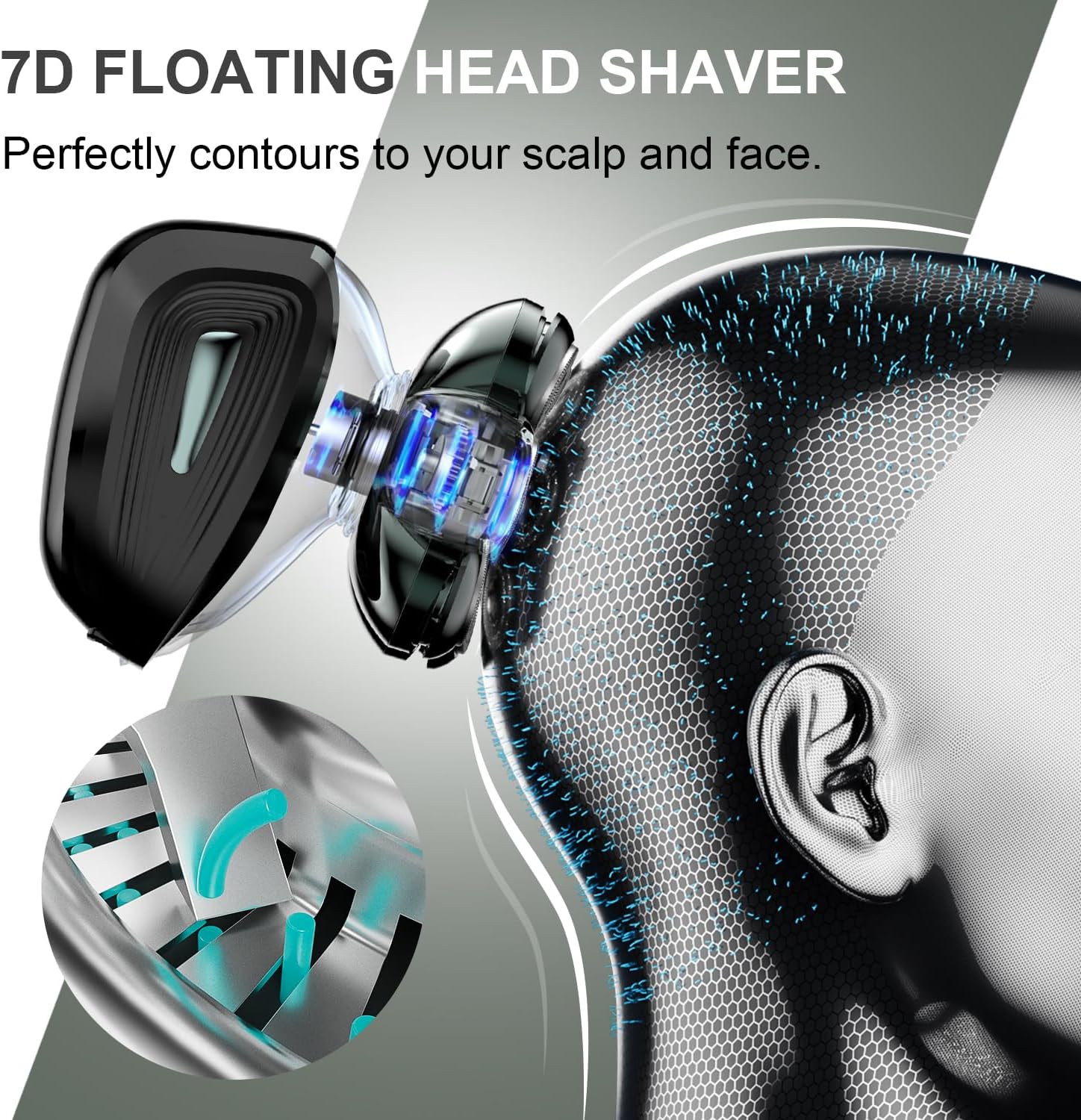 Afeitadoras de cabeza para hombres calvos: maquinilla de afeitar el...