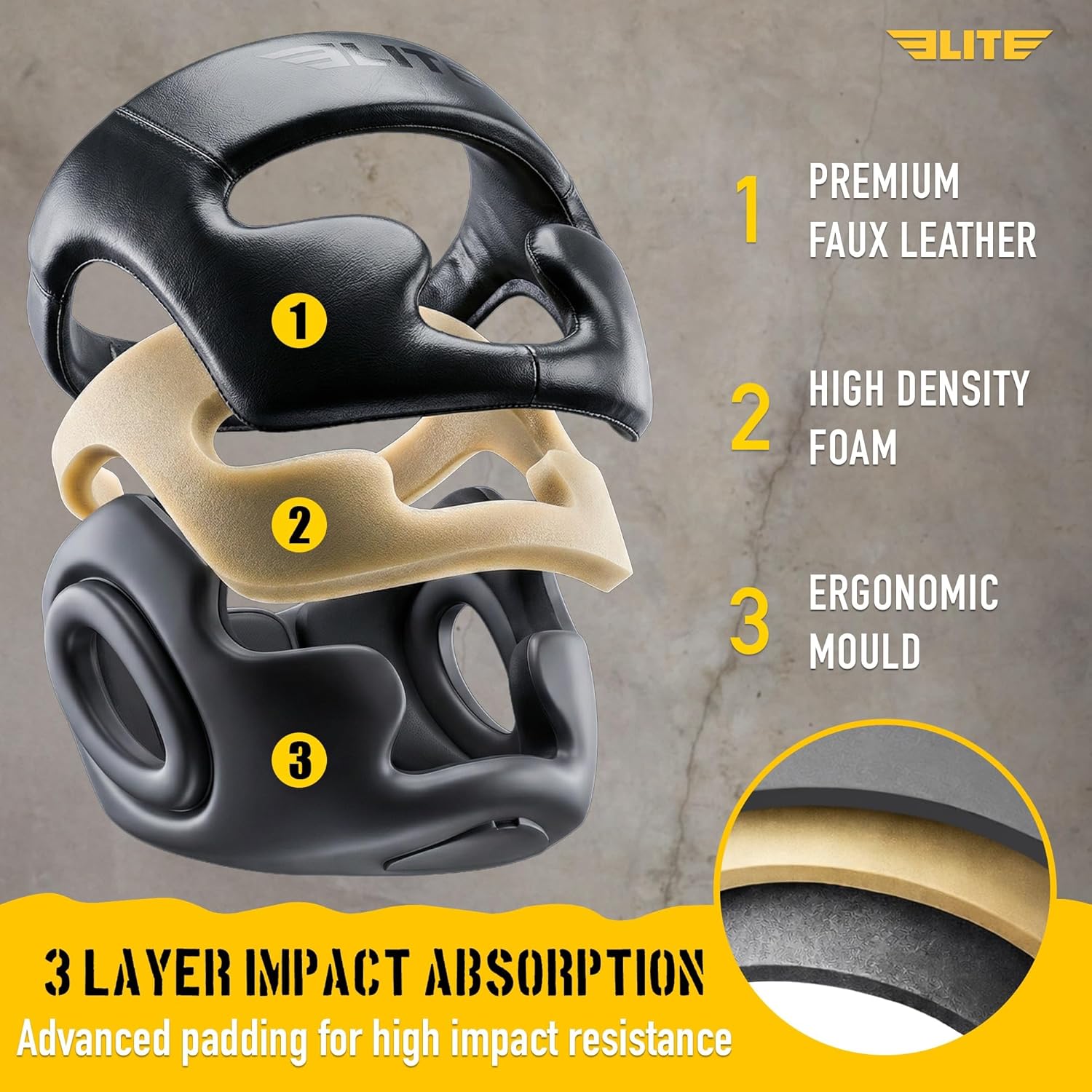 Elite Sports Mejor Casco de Boxeo, Protector de Cabeza de Seguridad...