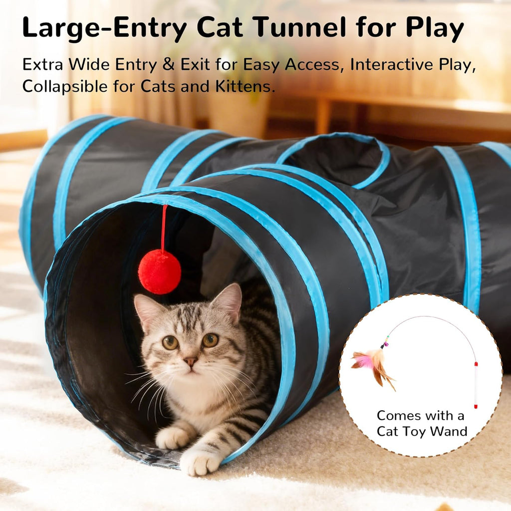 Tempcore Túnel de Gato para Mascotas, Tubo de Juguetes para Gatos d...