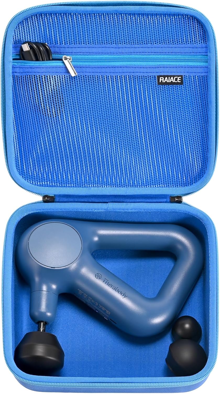 RAIACE Funda para pistola de masaje, funda rígida de almacenamiento...