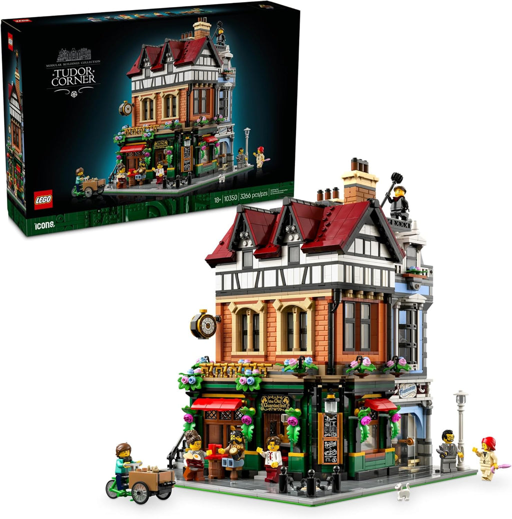 LEGO Icons Set de Construcción de Esquina Tudor para Adultos 18+ -...