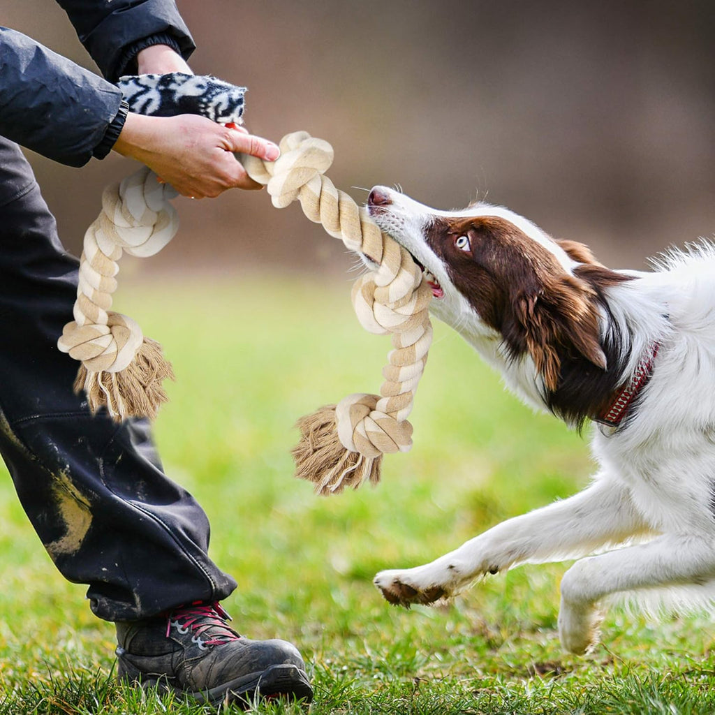 Fida Juguetes de cuerda para perros para masticadores agresivos gra...