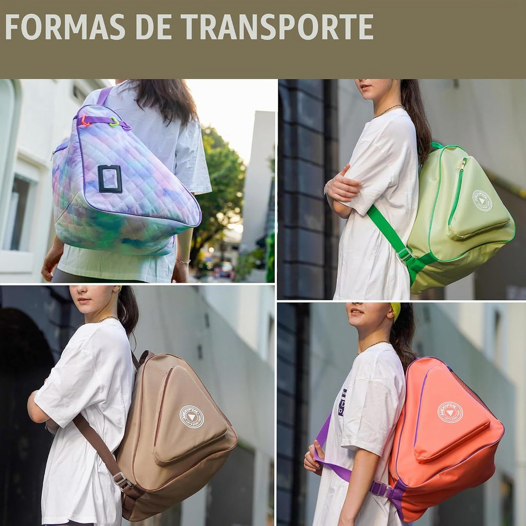 HEXIFUL Bolsa para Patines de Hielo, En Línea, Roller y Quad - Para...