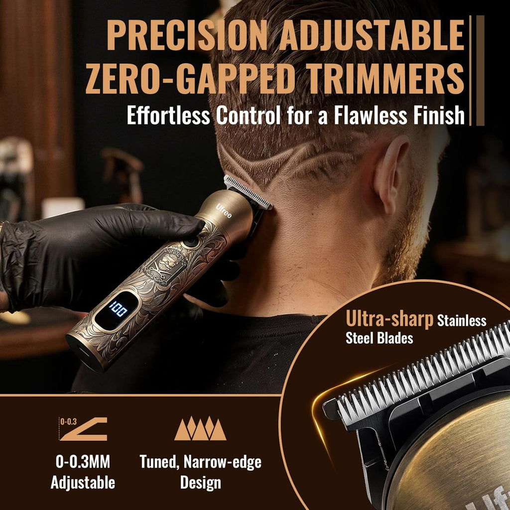 Ufree - Cortadora de barba, cortapelos para hombres, afeitadora elé...