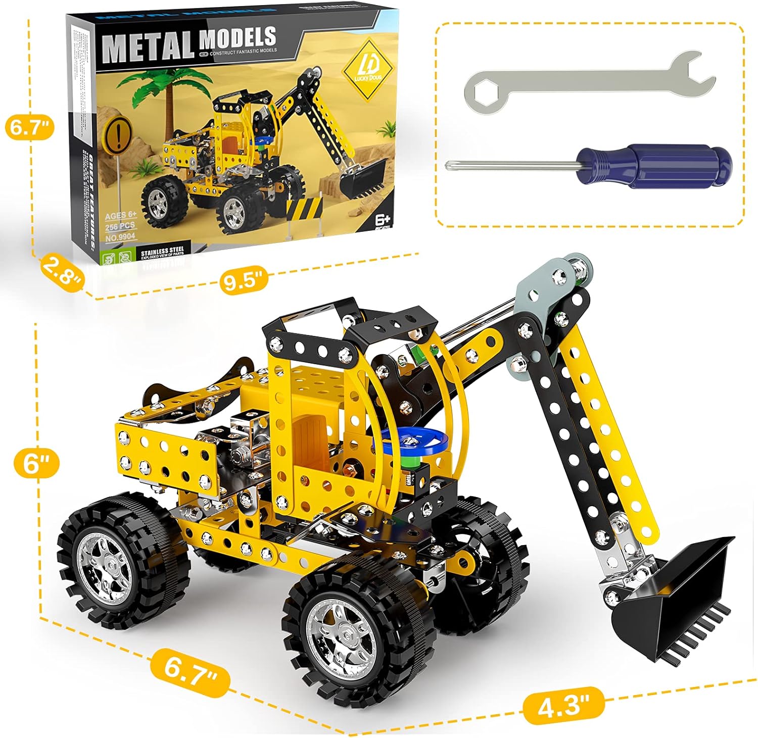 Lucky Doug Juguetes de proyectos de construcción STEM para niños de...