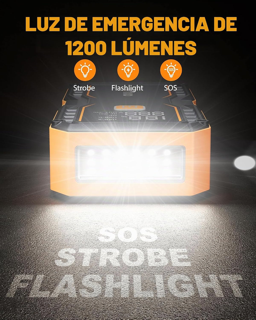 OXILAM Arrancador 20000mAh para todos los motores de gasolina y dié...