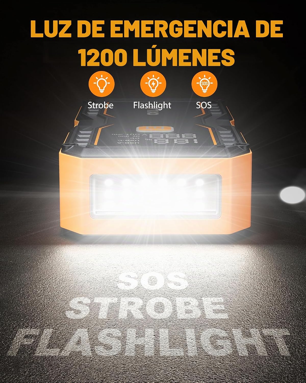 OXILAM Arrancador 20000mAh para todos los motores de gasolina y dié...