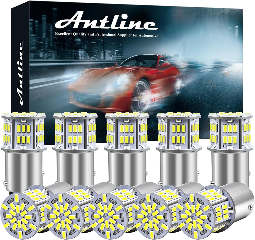 Antline 1157 BAY15D 7528 2057 2357 Bombillas LED blancas, superbril...