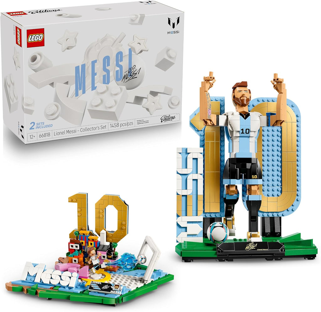 LEGO Editions Lionel Messi - Juego de coleccionista, juguete de con...