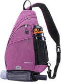 WATERFLY - Mochila de bandolera pequeña con asa para hombres y muje...