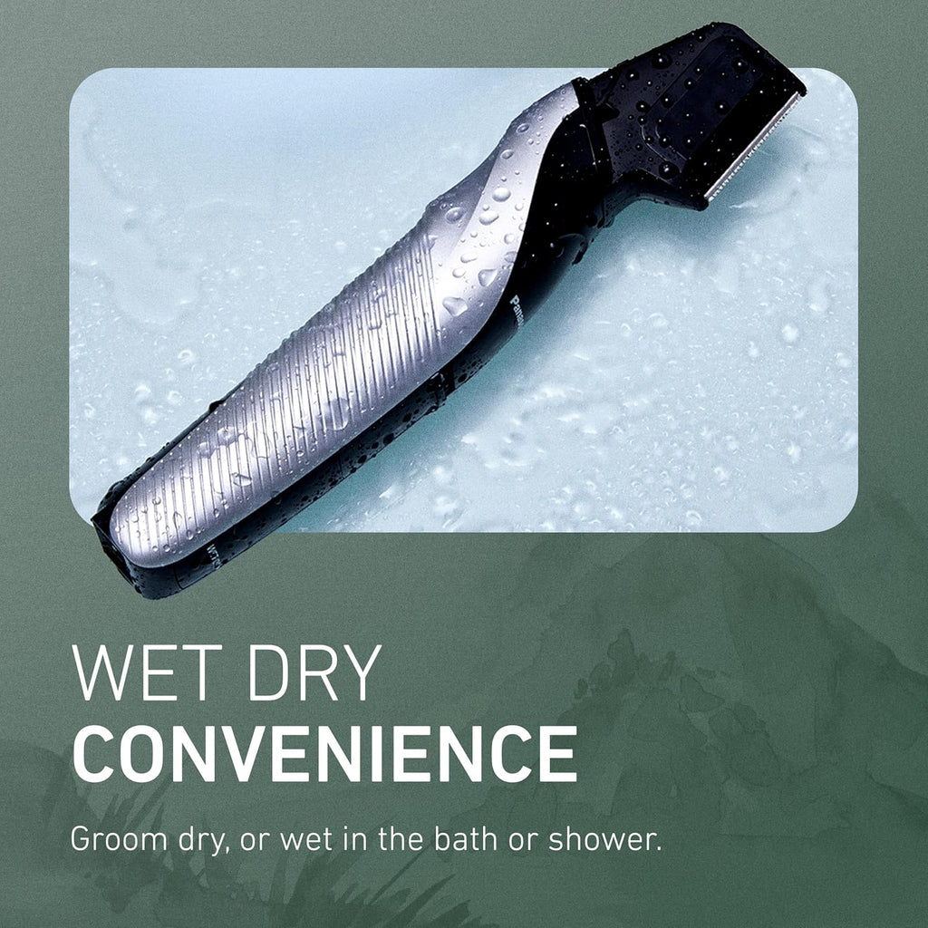 Panasonic Recortadora de Vello Corporal para Hombres, Diseño Inalám...