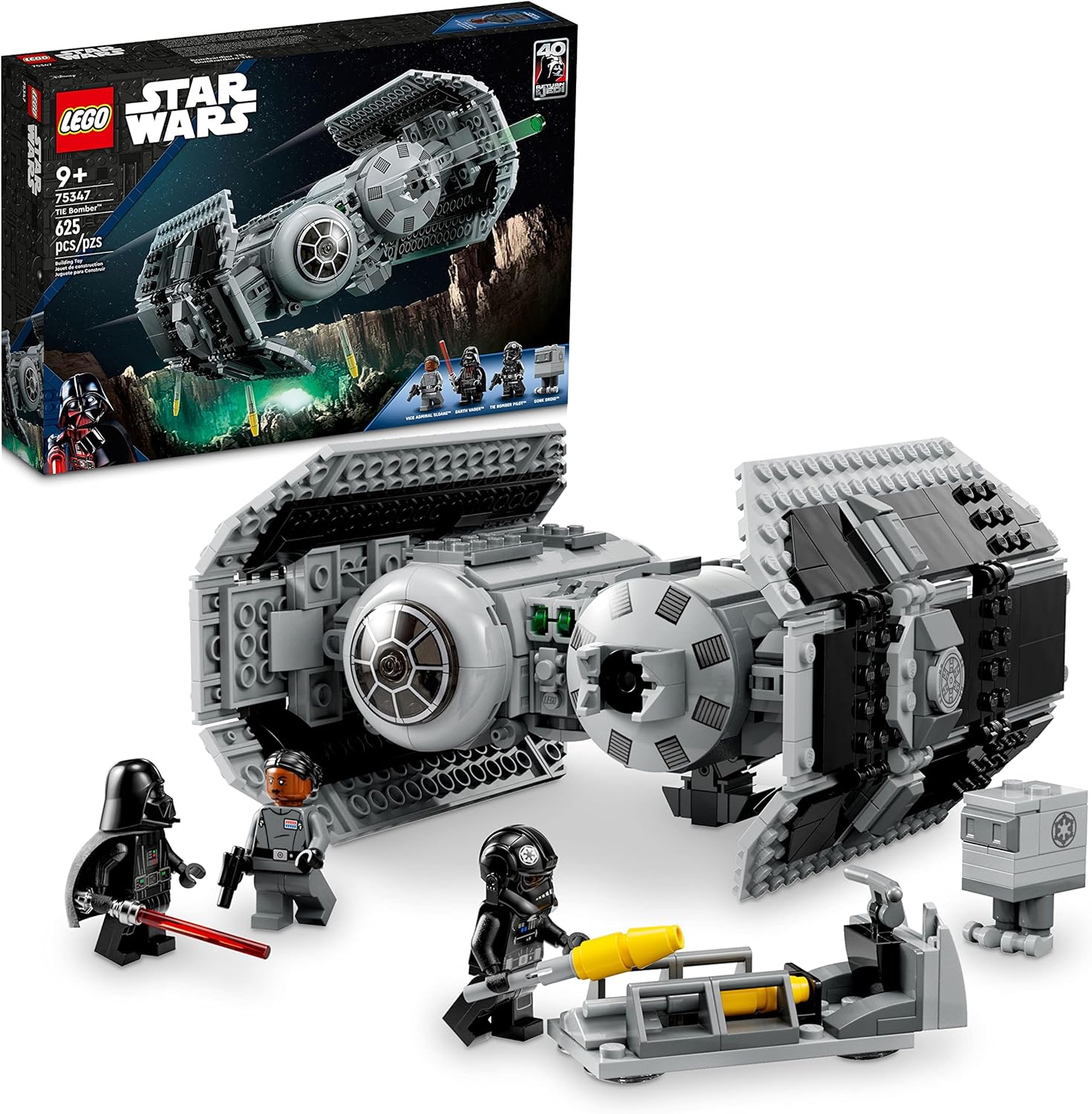 LEGO Star Wars TIE Bomber Kit de Construcción de Modelo, Caza Estel...