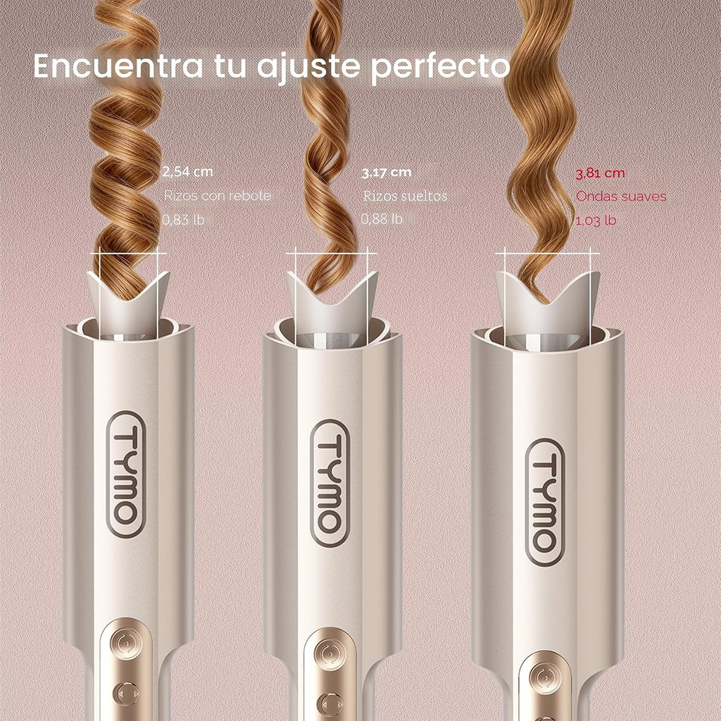 TYMO CurlPro Plus - Rizador giratorio automático, varita rizadora d...