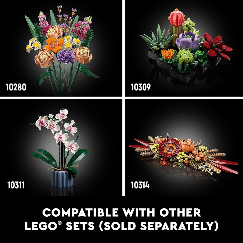 LEGO Botanicals - Ramo de flores silvestres artificiales, juego de...