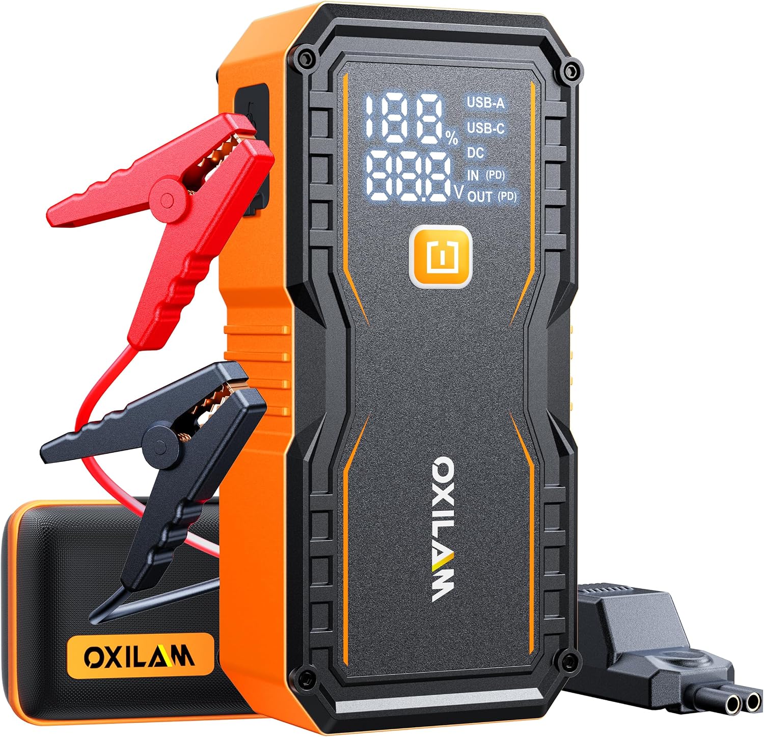 OXILAM Arrancador 20000mAh para todos los motores de gasolina y dié...