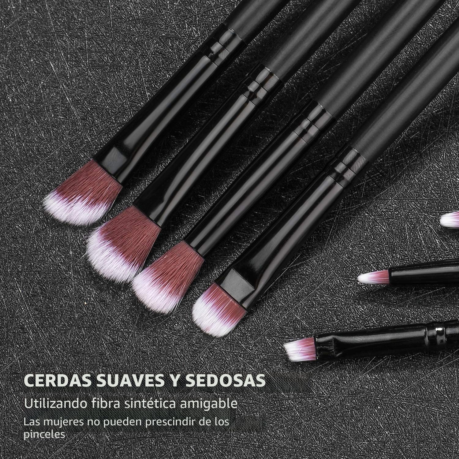 BS-MALL - Pinceles de maquillaje premium, 14 unidades, base sintéti...