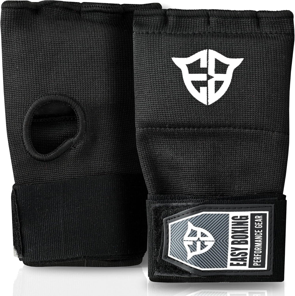 Easy Boxing Guantes interiores de gel, cierre de , muñequeras trans...