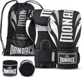 Guantes de boxeo para hombres y mujeres con envolturas de mano para...