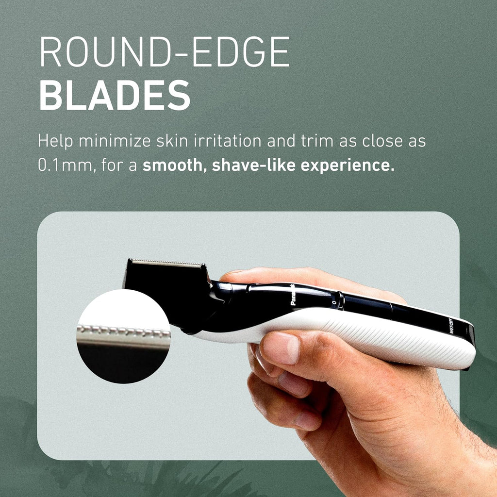 Panasonic Recortadora de Vello Corporal para Hombres, Diseño Inalám...